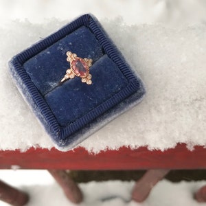 Lavender Velvet Ring Box by The Family Joolz