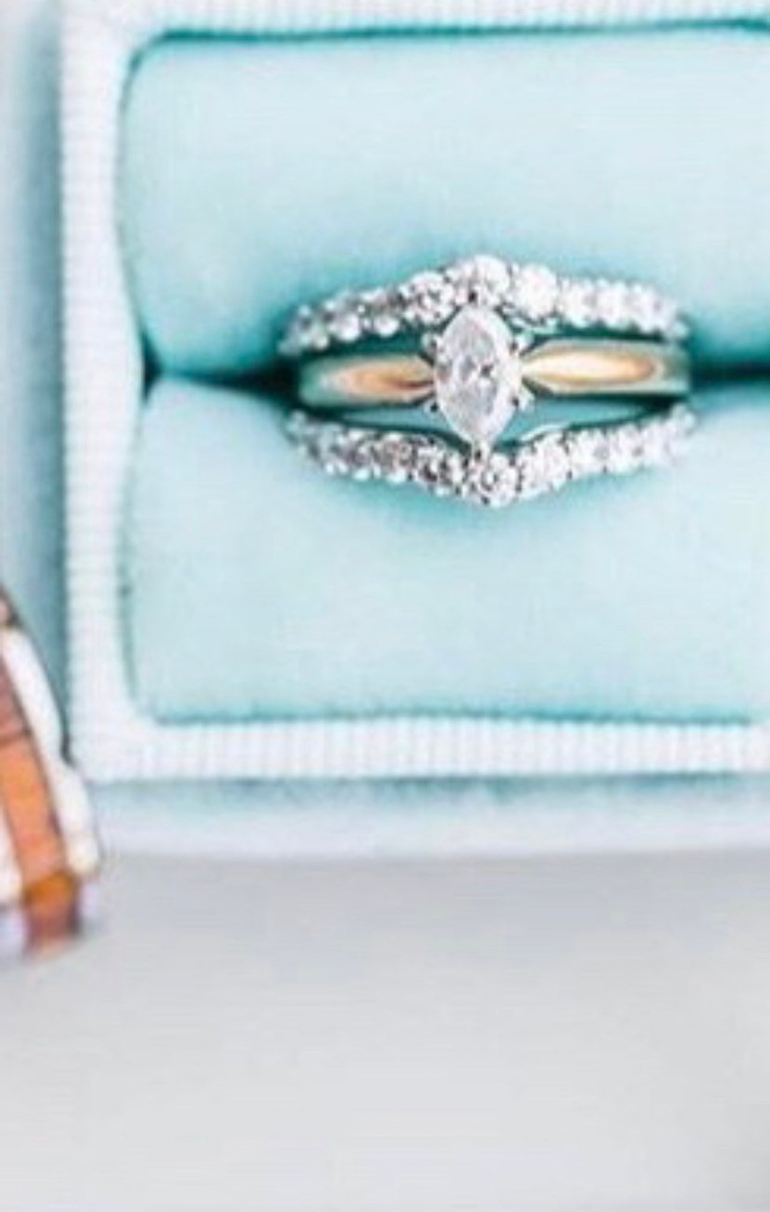 Ring Box Blue Ring Box Ring Bearer Box Wedding Ring Box Etsy