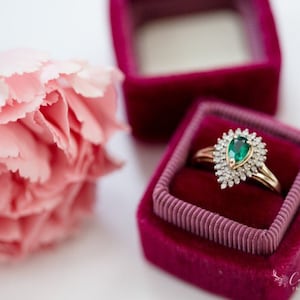 Red Velvet Ring Box by The Family Joolz