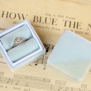 Light Blue Proposal Ring Box by The Family Joolz