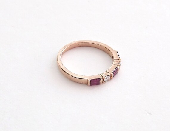 Ruby Ring, Diamond Ring, Stacker Ring, Stacking R… - image 2