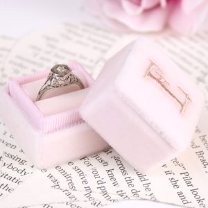 Pink Wedding Ring Box by The Family Joolz