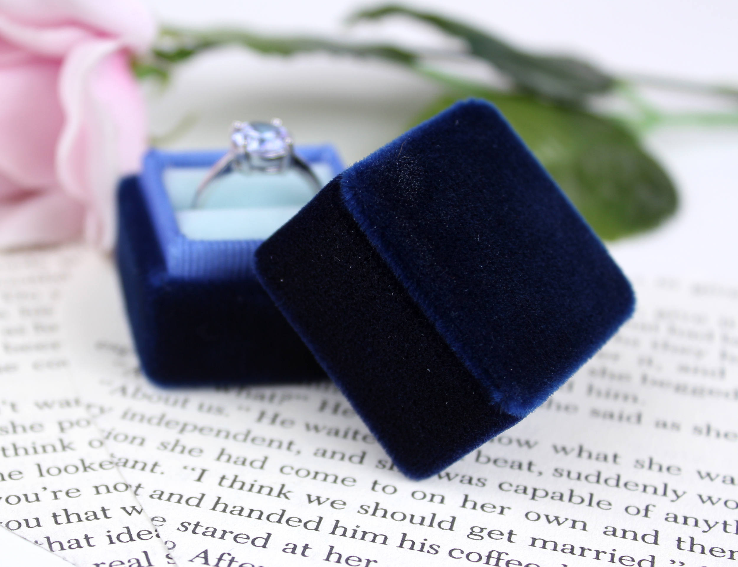 Blue Ring Box Antique Ring Box Wedding Ring Box Handmade Etsy