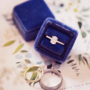 French Blue Wedding Ring Box by The Family Joolz