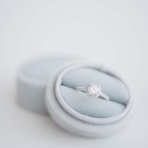 Silver Oval Ring Box by The Family Joolz