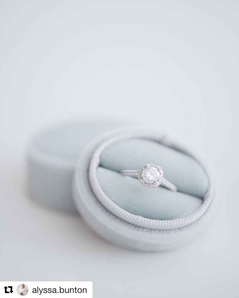 Silver Oval Ring Box by The Family Joolz