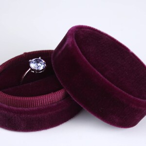 Oval Garnet Ring Box by The Family Joolz