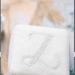 Monogrammed White Ring Box by The Family Joolz
