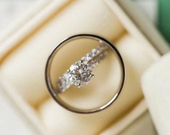 Wedding Ring Box, Engagement Ring Box, Cream Ring Box, Vintage Ring Box, Proposal Ring Box