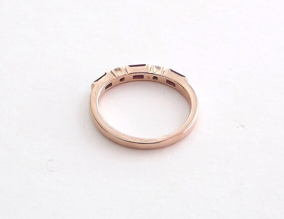 Ruby Ring, Diamond Ring, Stacker Ring, Stacking R… - image 3