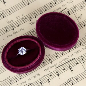 Burgundy Wedding Ring Box and Jewelry Box by The Family Joolz