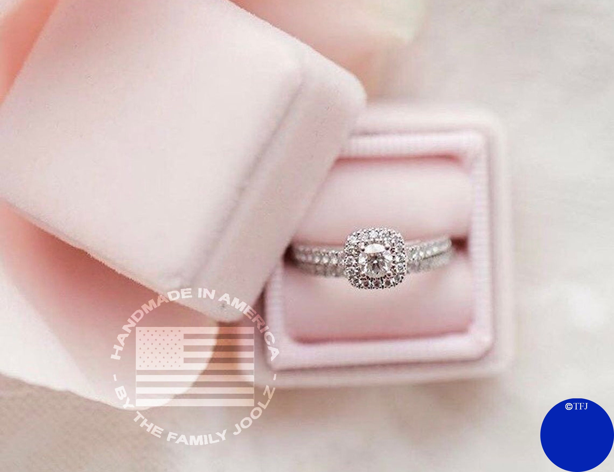 Luxury LED Light Ring Box Pink Pendant Jewelry Wedding Proposal Engagement  Case | eBay