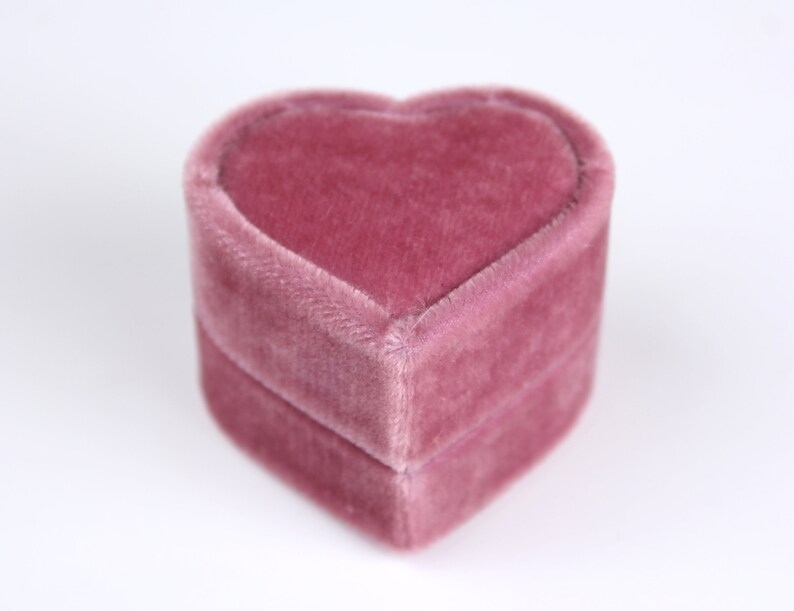 Pink Heart Ring Box by The Family Joolz