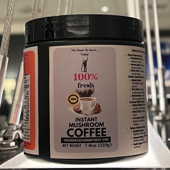 7種類のマッシュルームブレンドコーヒー：精神の明晰さ、エネルギー