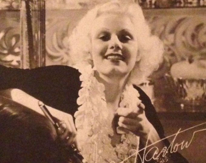 1930s Jean Harlow LUX Promo Fan Photo Art Deco Classic Etsy