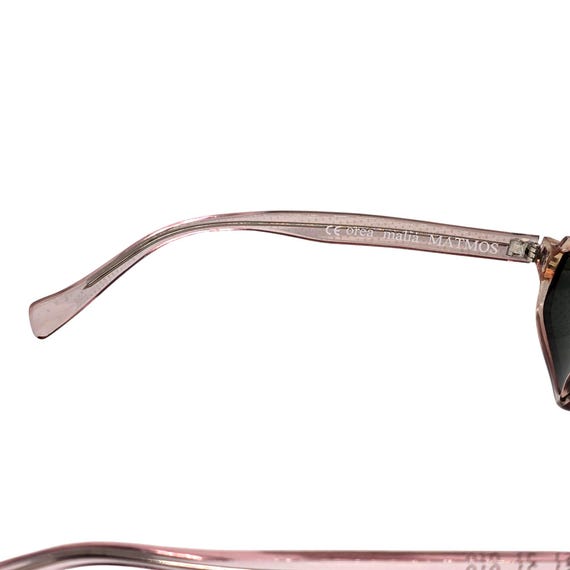 MATMOS Transparent Pink Rectangular Sunglasses Gr… - image 8