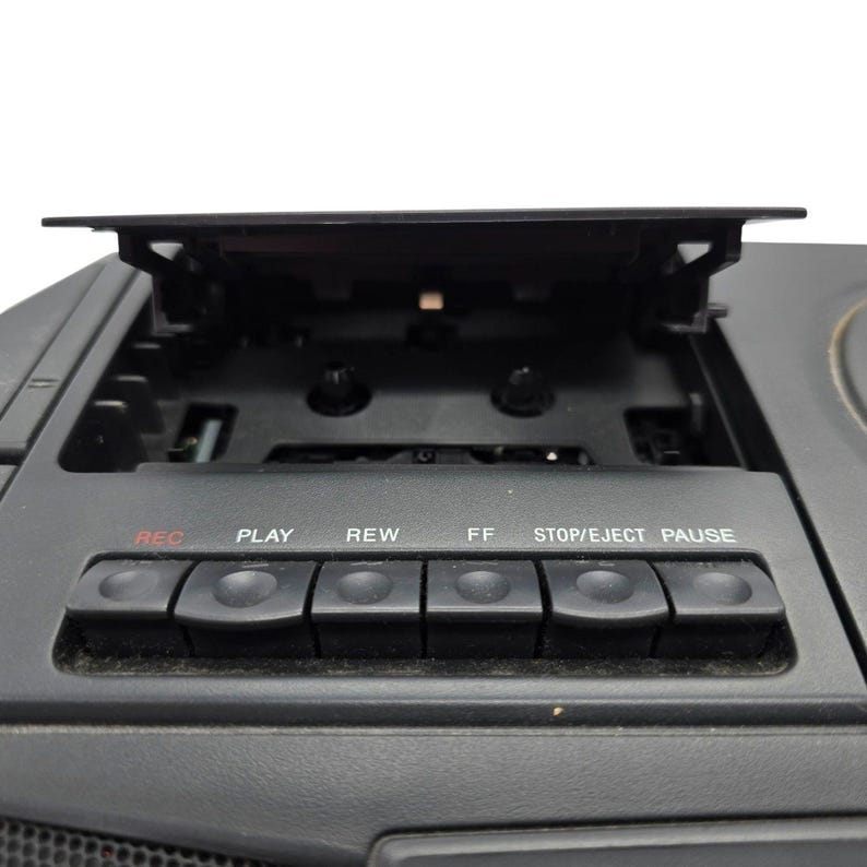 Sony Cfd-v25 Mega Bass Portable Cd Radio Cassette Boombox Stereo System ...