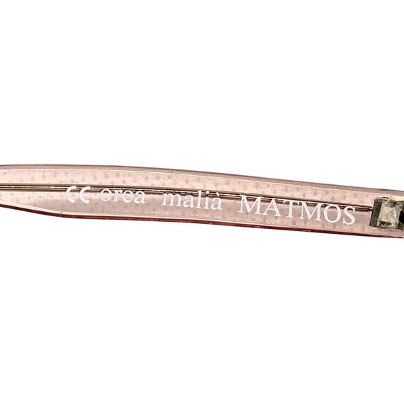 MATMOS Transparent Pink Rectangular Sunglasses Gr… - image 9