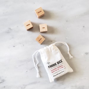 Foodie Dice® Booster set // addition to Seasonal Dinners set // foodie gift, hostess gift, cooking gift, kitchen gift, gifts for her