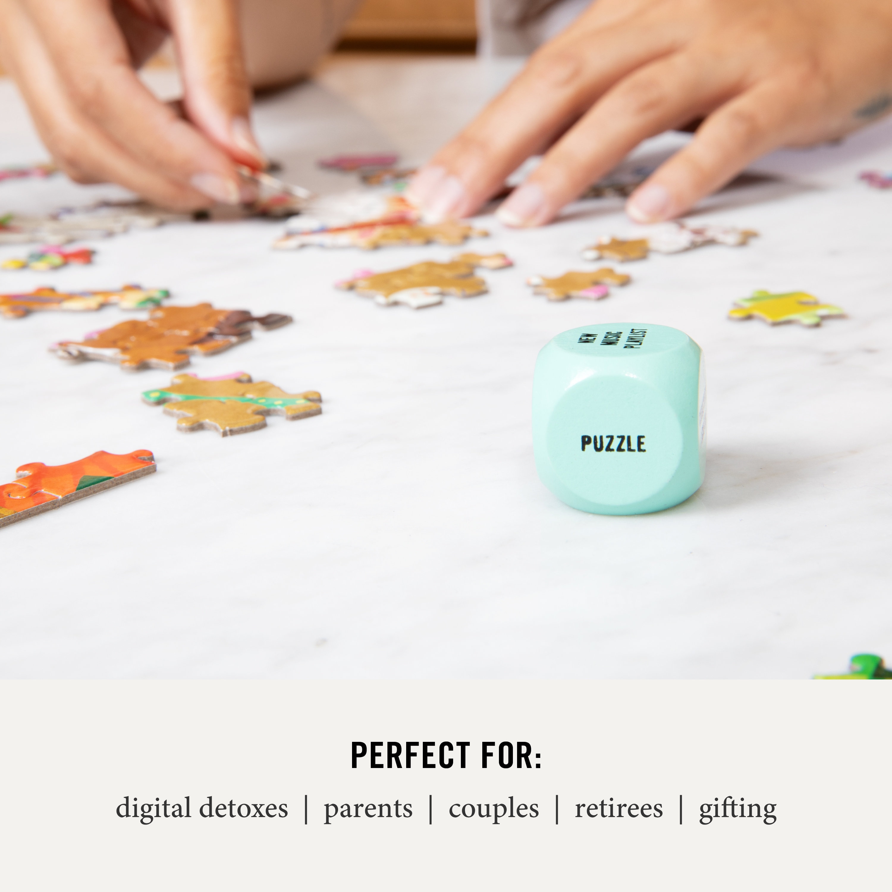 Mood-boosting Activity Dice // Non-digital Activities that Increase Well-being and Happiness / Unique gift, therapist tools, digital detox