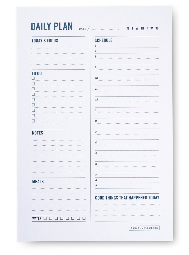 Daily Planning Pad Time Box Daily Planner Notepad with To Do List, Daily Schedule, Notes, Gratitude Tracker 6x9 School supplies imagem 2