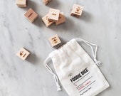 Foodie Dice® Seasonal Dinners Pouch - Laser engraved dice for cooking ideas / Foodie gift, cooking gift, gifts for mom, mothers day gift
