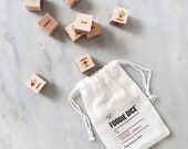 Foodie Dice Seasonal Dinners Pouch (Original Edition) // Laser engraved dice for cooking ideas / Foodie gift, cooking gift, dinner dice