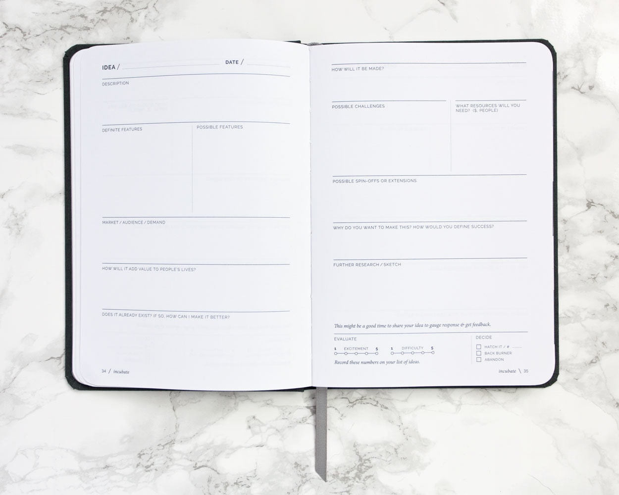 Hatch® Notebook for Makers & Entrepreneurs // Creative Project Planner ...