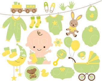 Green baby shower | Etsy