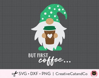 Download Gnome Coffee Svg Etsy