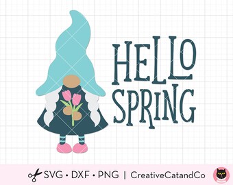 Download Spring Gnome Svg Etsy