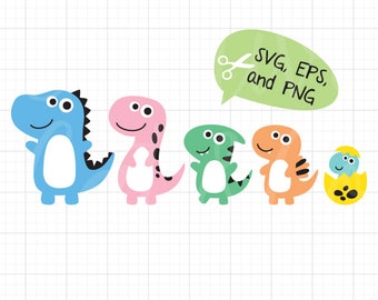 Download Baby dinosaur svg | Etsy