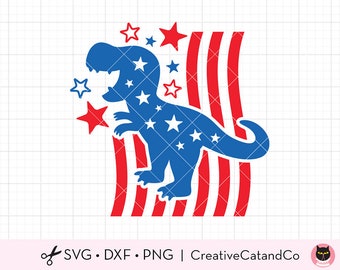 Download 4th Of July Dinosaur Svg Etsy
