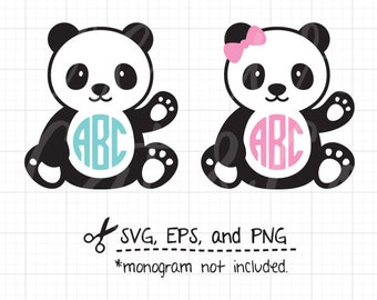 panda svg etsy