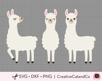 Download Cute Llama Svg Etsy