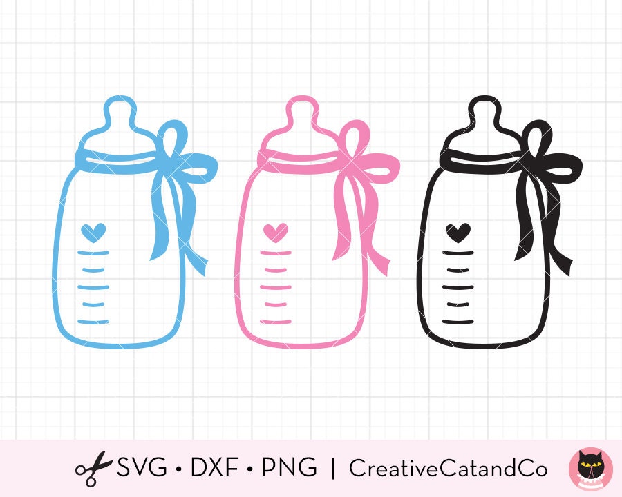 Download Milk Bottle SVG Files for Cricut or Silhouette Cute Baby ...