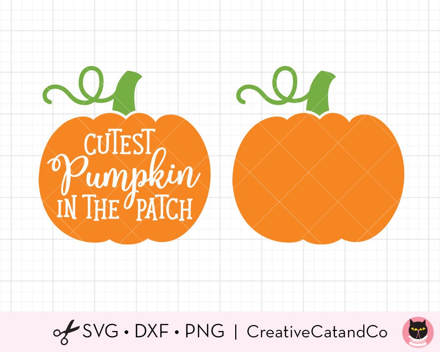 Art & Collectibles Digital Cutest Pumpkin In The Patch Svg Pumpkin