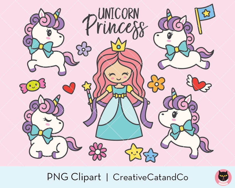 Unicorn Princess Clipart