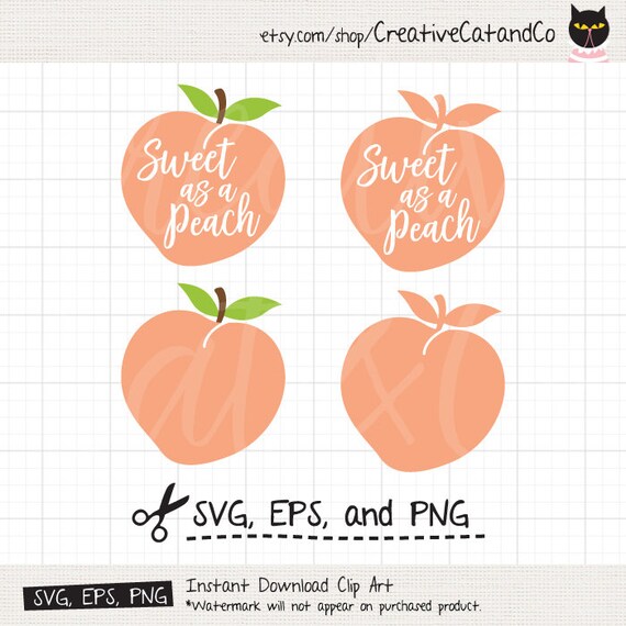 Download Peach SVG Files for Cricut Sweet as a Peach Silhouette svg ...