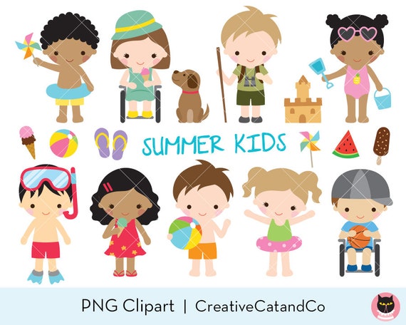 free summer activities clipart