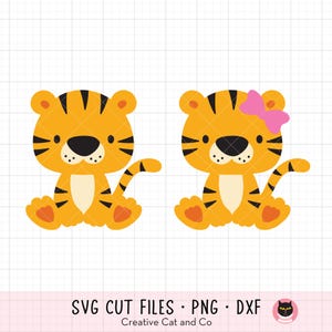 Tiger geschnitten Datei für Cricut und Silhouette Clipart