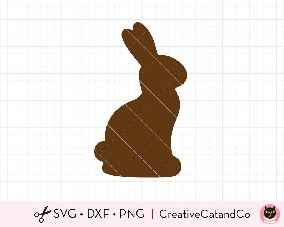 Chocolate Bunny Svg Easter Bunny Kid Chocolate Easter Rabbit SVG DXF