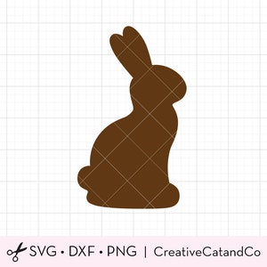 Chocolate Bunny Svg Easter Bunny Kid Chocolate Easter Rabbit SVG DXF ...