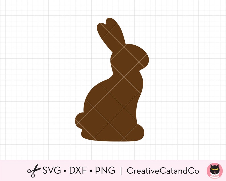 Chocolate Bunny Svg Easter Bunny Kid Chocolate Easter Rabbit Etsy