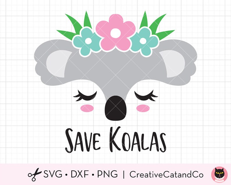 Download Save Koalas Svg Koala Bear Face With Flowers And Eucalyptus Leaves Australia Fire Svg Dxf Cut Files For Cricut And Silhouette Art Collectibles Drawing Illustration Ladanitrade Com