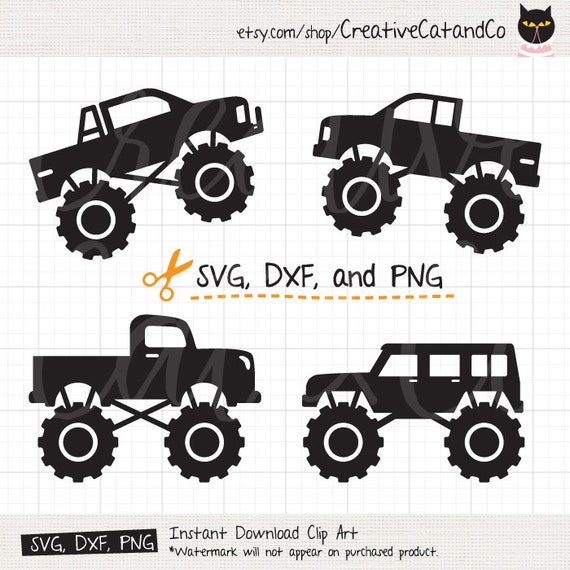 Download Big Truck Silhouette SVG DXF Side View Silhouette of ...