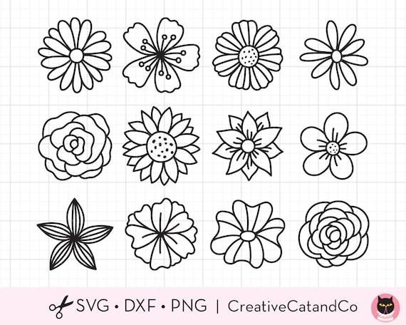 Quarter 1 - Art 1  Flower stencil patterns, Flower silhouette