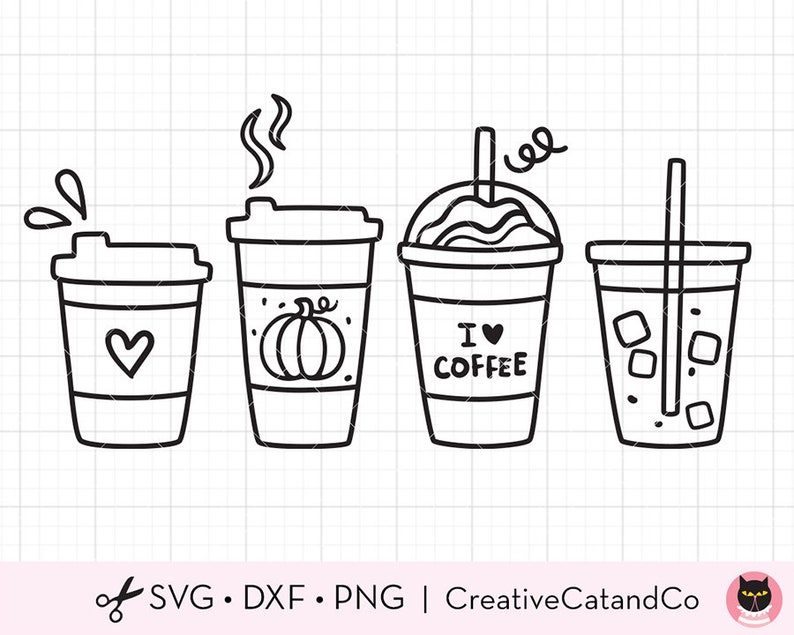Download Coffee To Go SVG Hot Iced Coffee Lover Addict Pumpkin ...