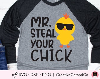 Funny Easter Svg, Mr Steal Your Chick Svg, Boy Easter, Kid Easter, Boy Baby Easter Chicken, Shirt Design, Svg, Dxf, Png, Cut File, Cricut