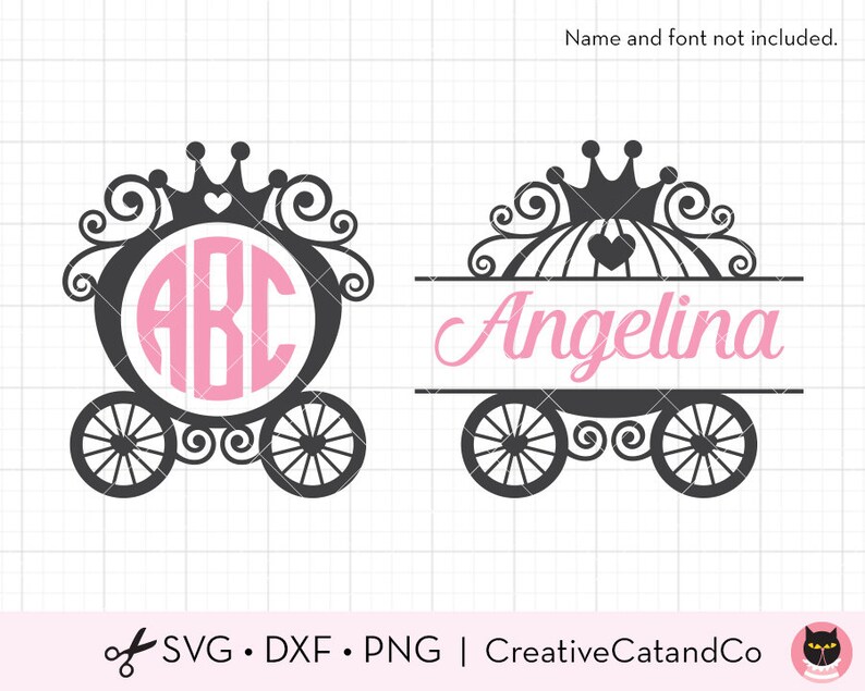 Download Princess Monogram Svg Dxf Princess Monogram Frame Svg Princess Carriage Svg Cute Little Princess Girl Monogram Border Knock Off Frame Svg Digital Art Collectibles Dolphinchat Ai